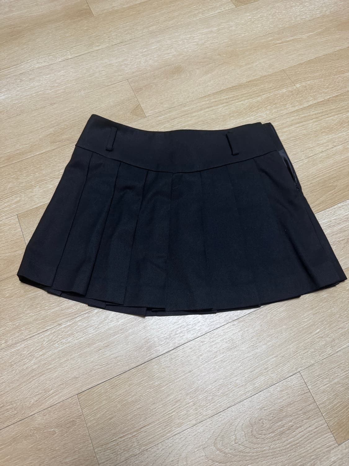 노이어 포 우먼 울 플리츠스커트 블랙 36size 상품이미지4