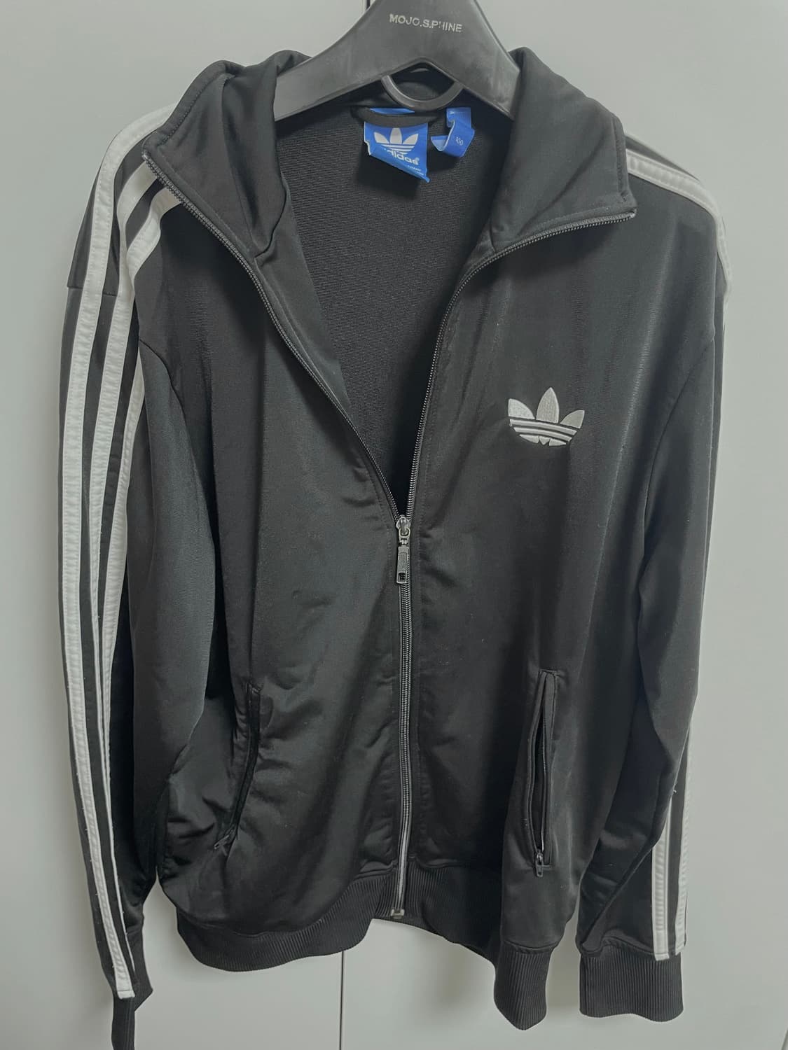 아디다스 빈티지 y2k 져지 블랙 구파져지 파이어버드 삼선 대대장 핀터 상품이미지2