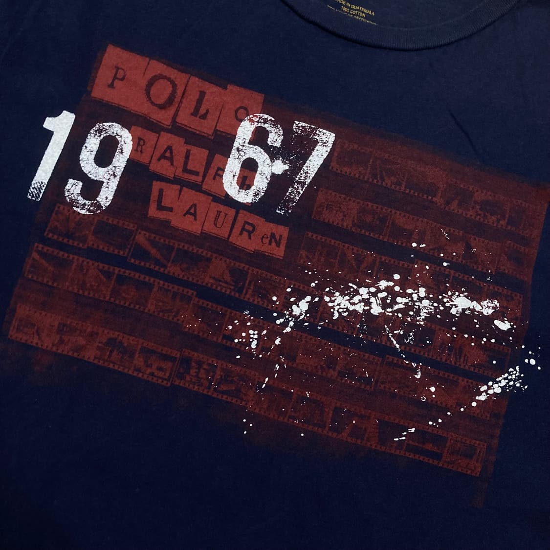 폴로 랄프로렌 1967 빅로고 네이비 반팔티 상품이미지2