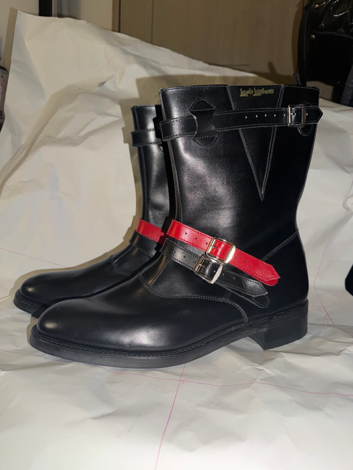 꼼데가르송 옴므플러스 루이스레더 콜라보 더블스트랩 엔지니어 부츠 상품이미지8