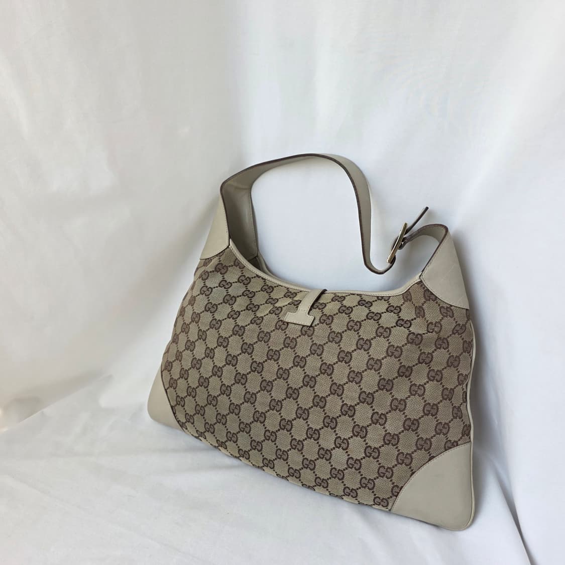 [정품 GUCCI] 구찌 GG 캔버스 재키백 호보 숄더백 상품이미지4