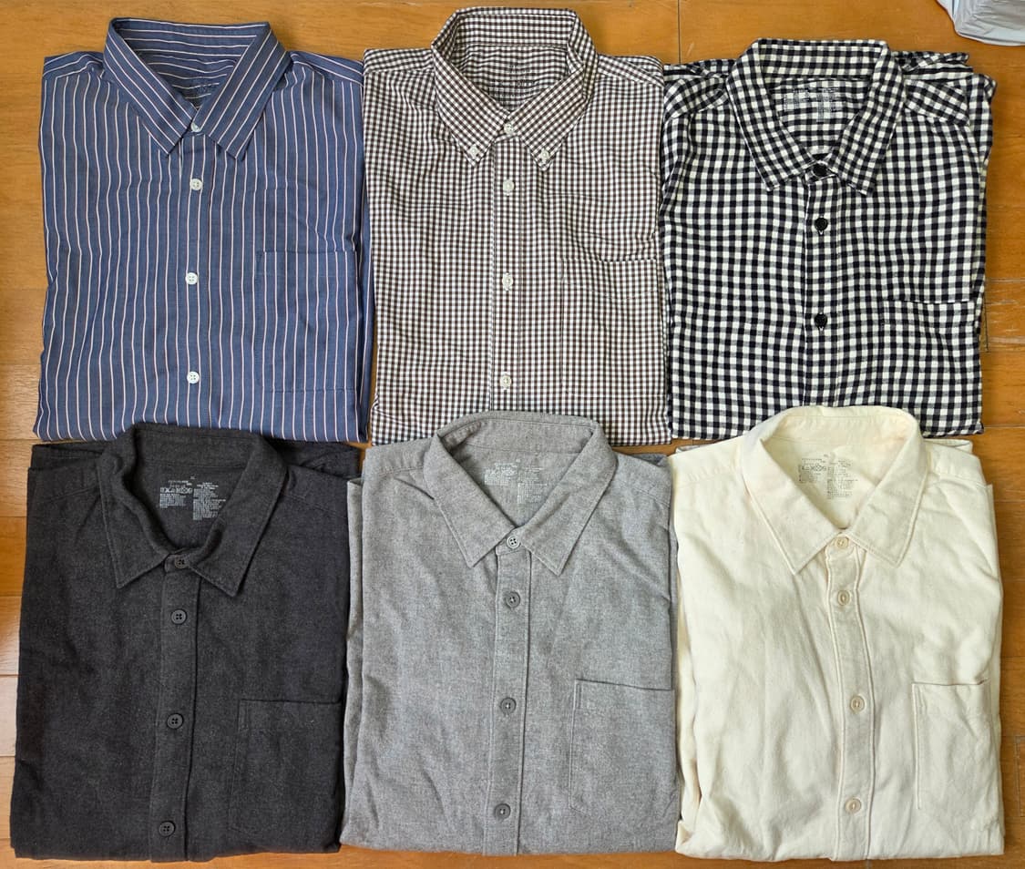 MUJI 무인양품 셔츠 다수 상품이미지1