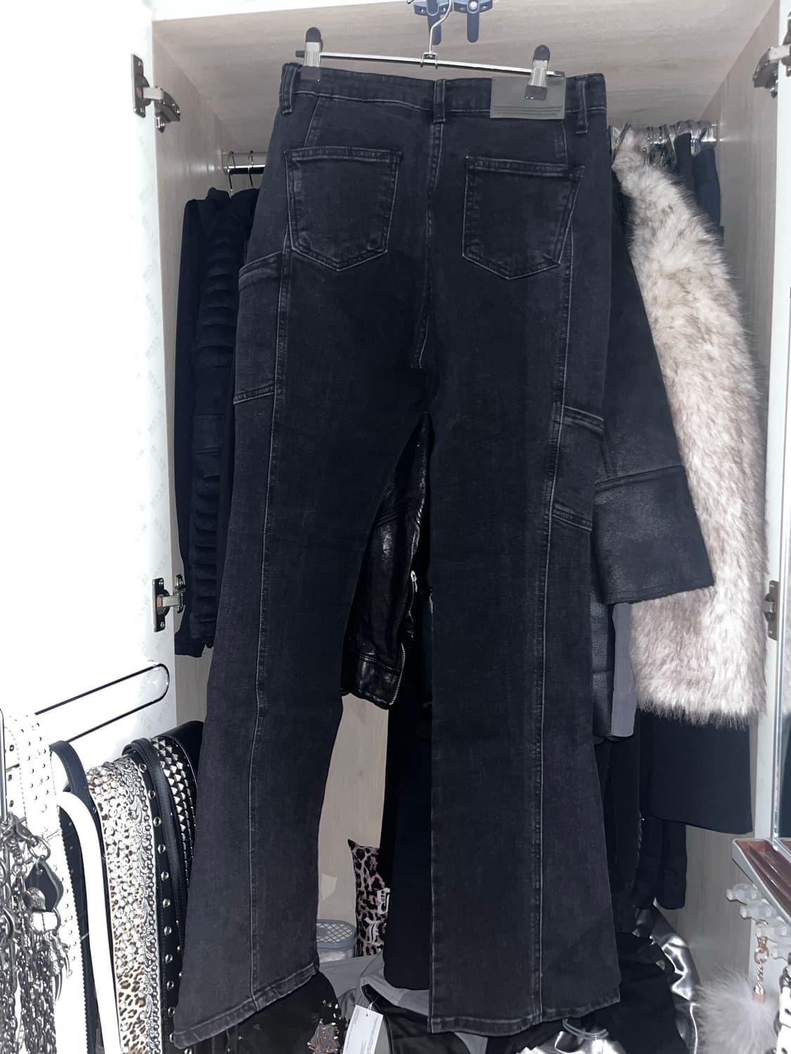 <새상품>보헴서 사이드 포켓 부츠컷 진 딥 그레이M 상품이미지3