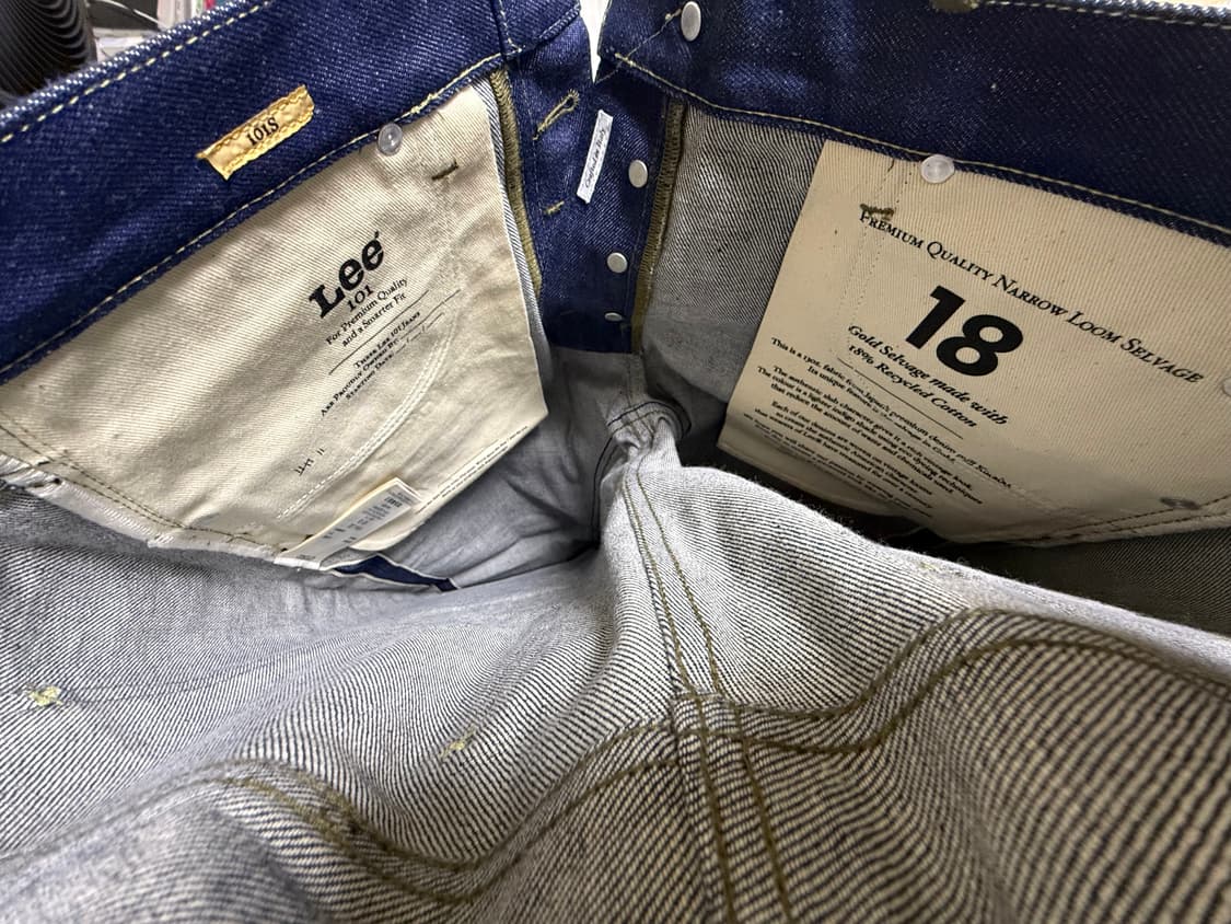 Lee 101S 골드 셀비지 데님 (W34 L32) 상품이미지6