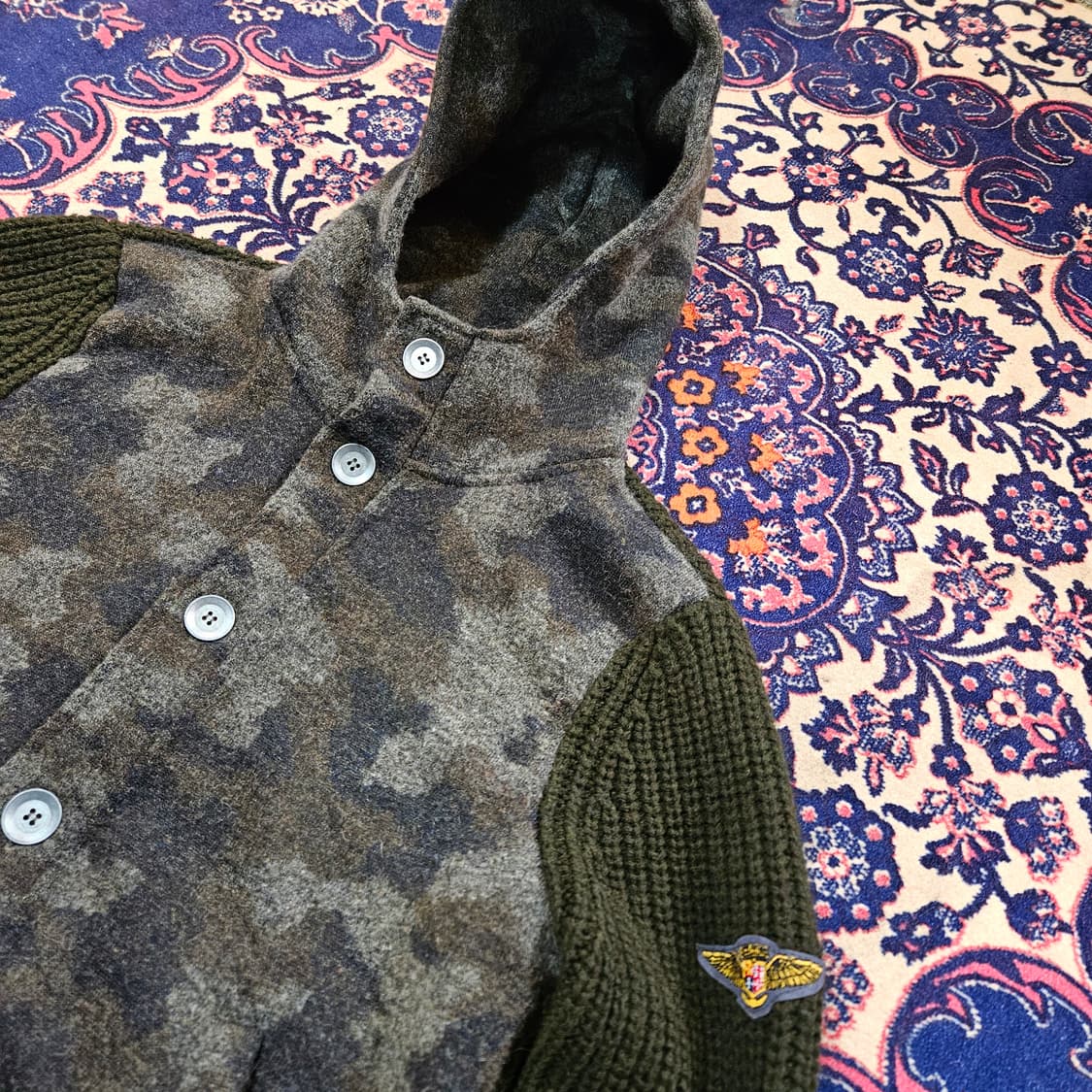 Aviazione Navale in Italy 카모 블럭 후드자켓 L 상품이미지4