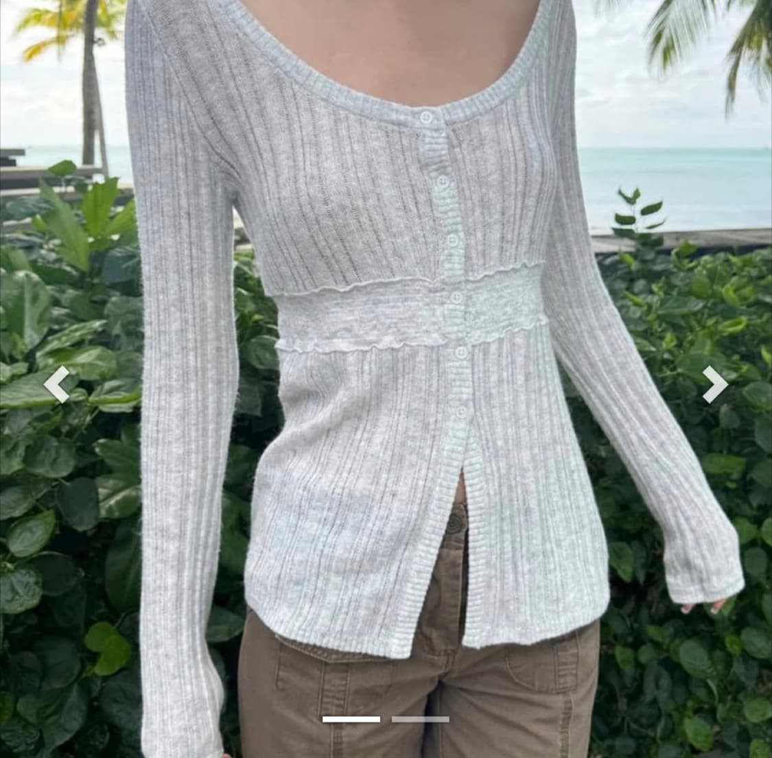 브랜디멜빌 니키 가디건 화이트 상품이미지1