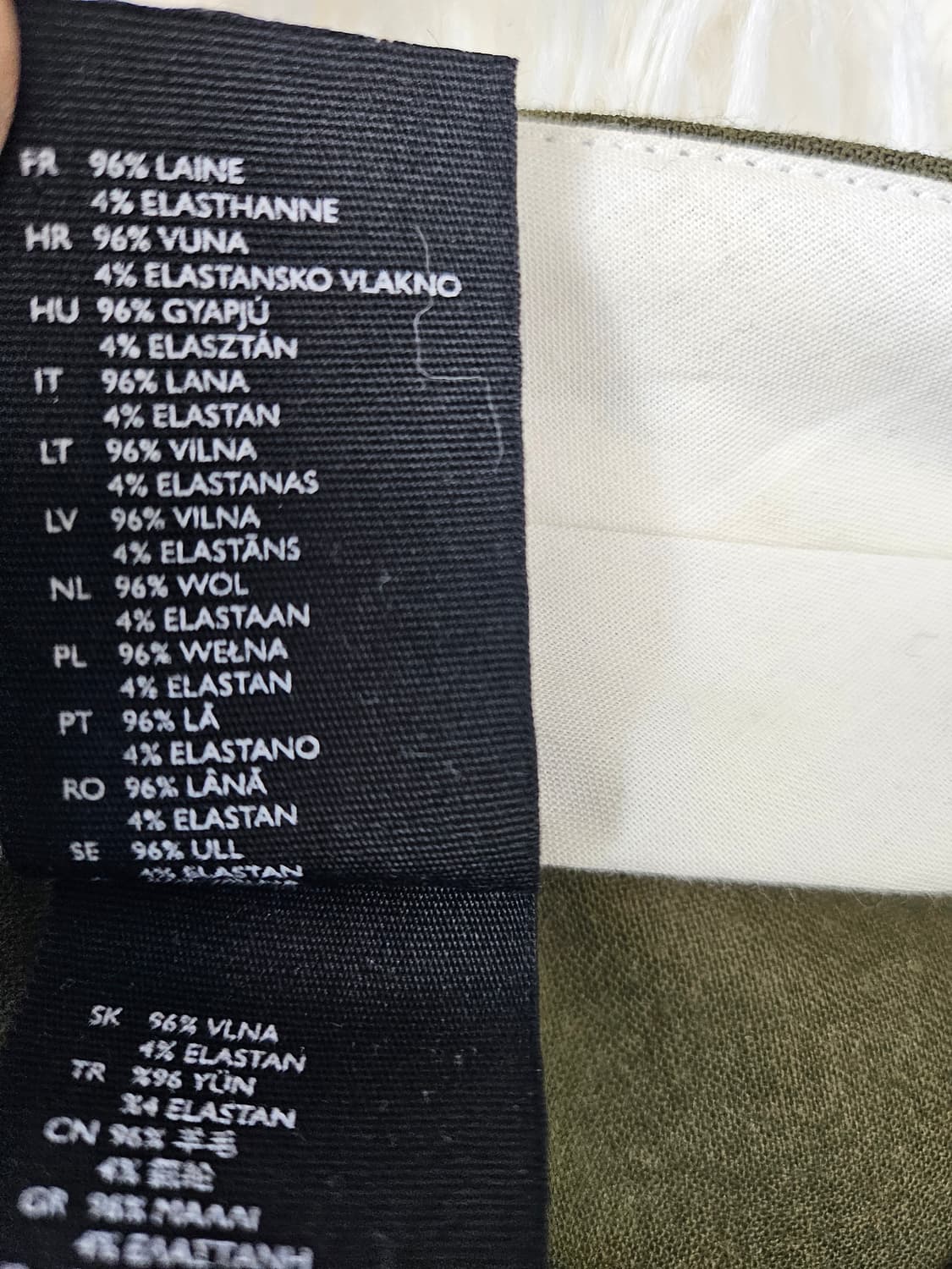 코스 여성 카키색 롤업 린넨 슬랙스 바지 68 상품이미지5