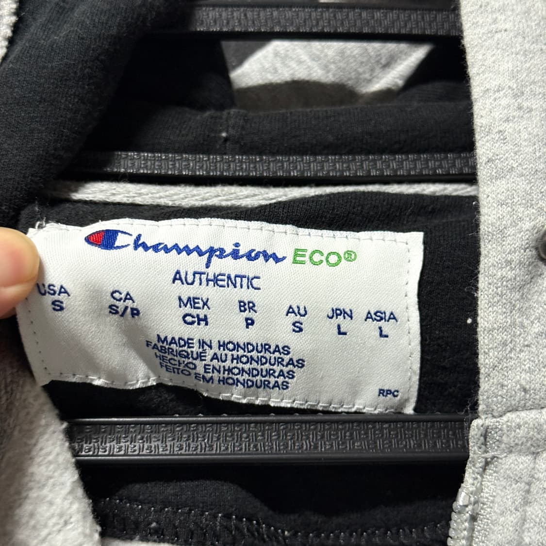 챔피온 USA 원포인트 집업 후디 헤더 그레이 상품이미지4