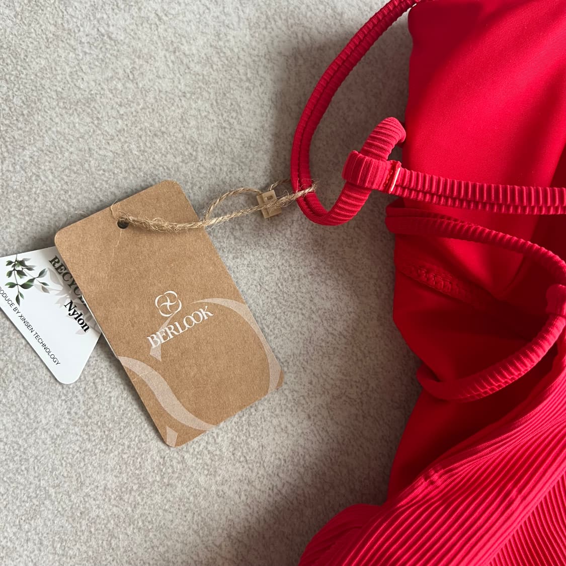 berlook 하이레그 레드 수영복 모노키니 상품이미지6