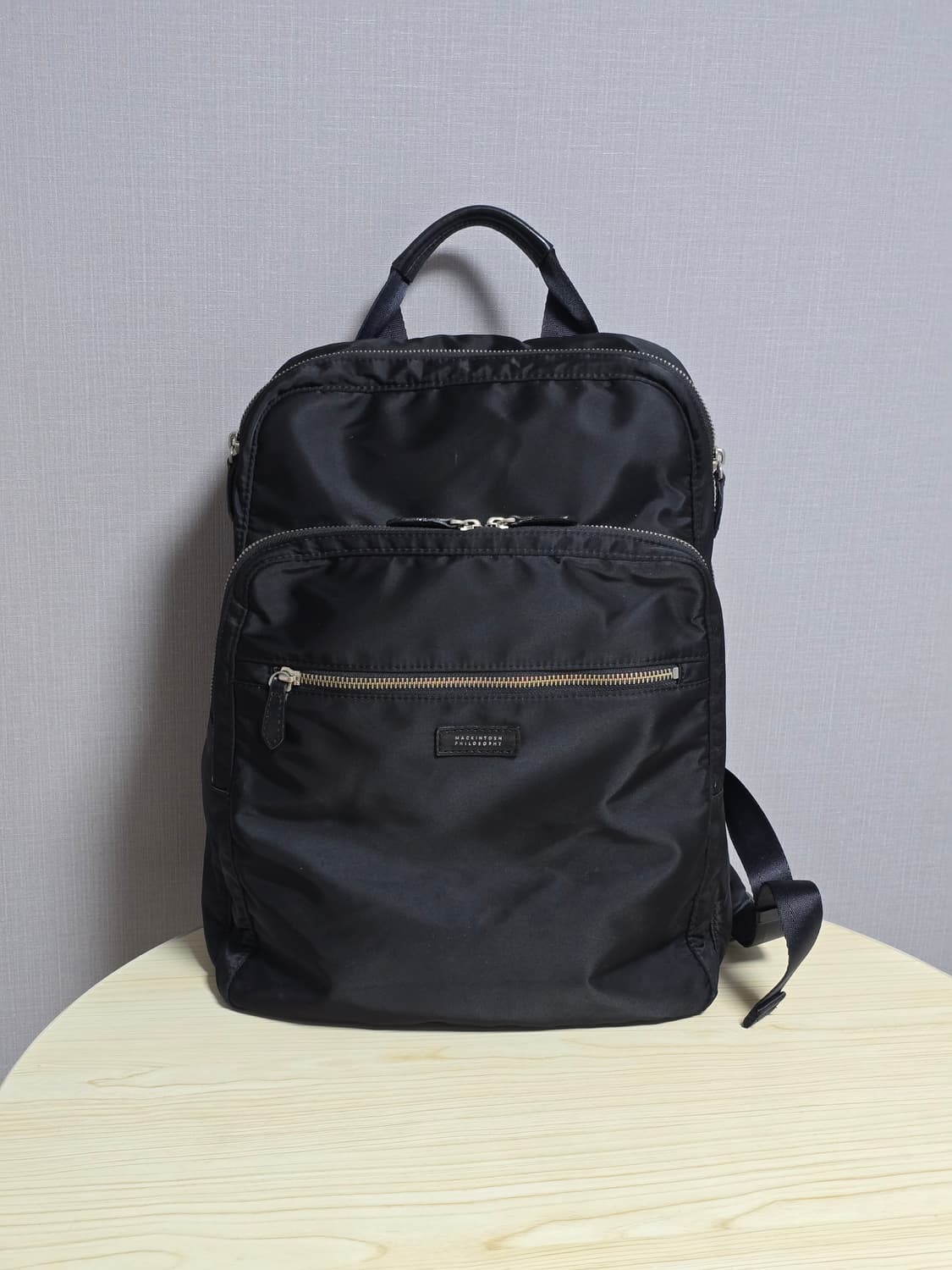 매킨토시 필로소피 나일론 백팩 블랙 상품이미지1