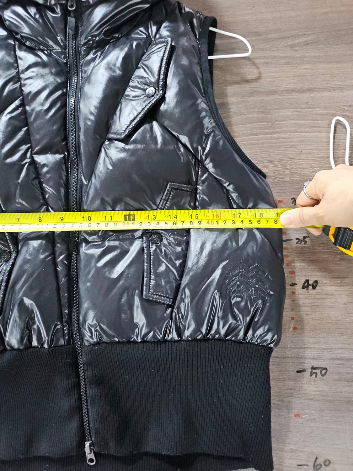 코오롱스포츠 구스 블랙 후드 패딩 조끼 95 상품이미지6