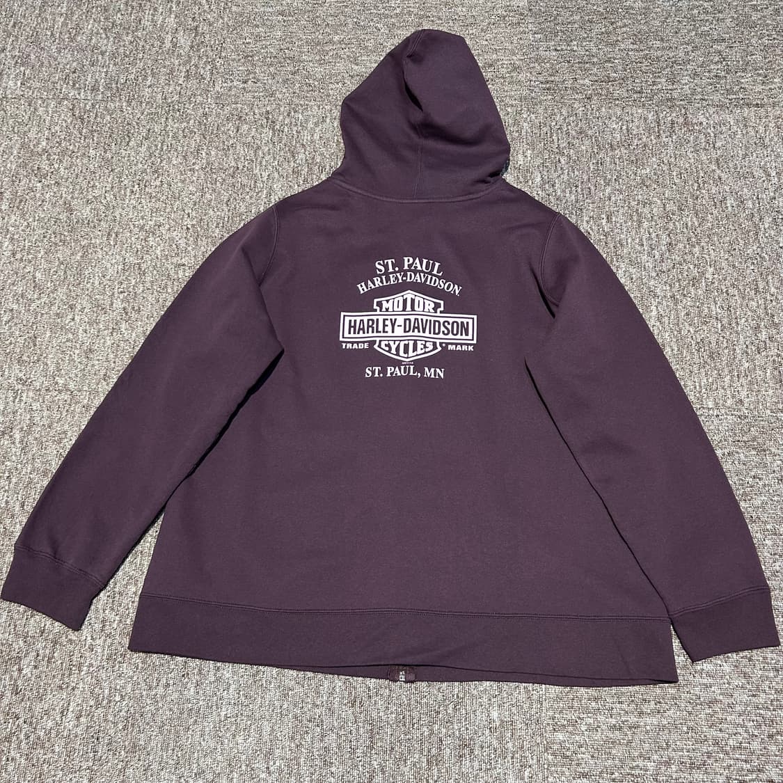 XL) 할리데이비슨 2013 보라색 후드집업 상품이미지5
