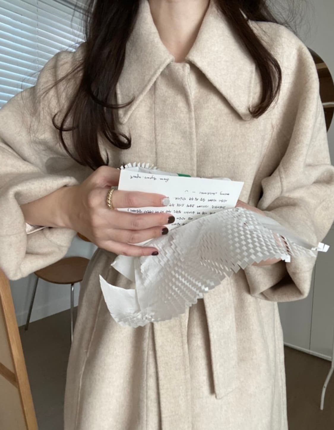 런던플랏 핸드메이드 울 코트 상품이미지8
