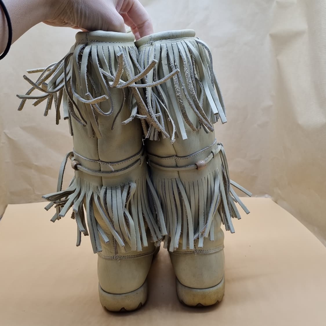 여성가죽 프린지부츠230 상품이미지4