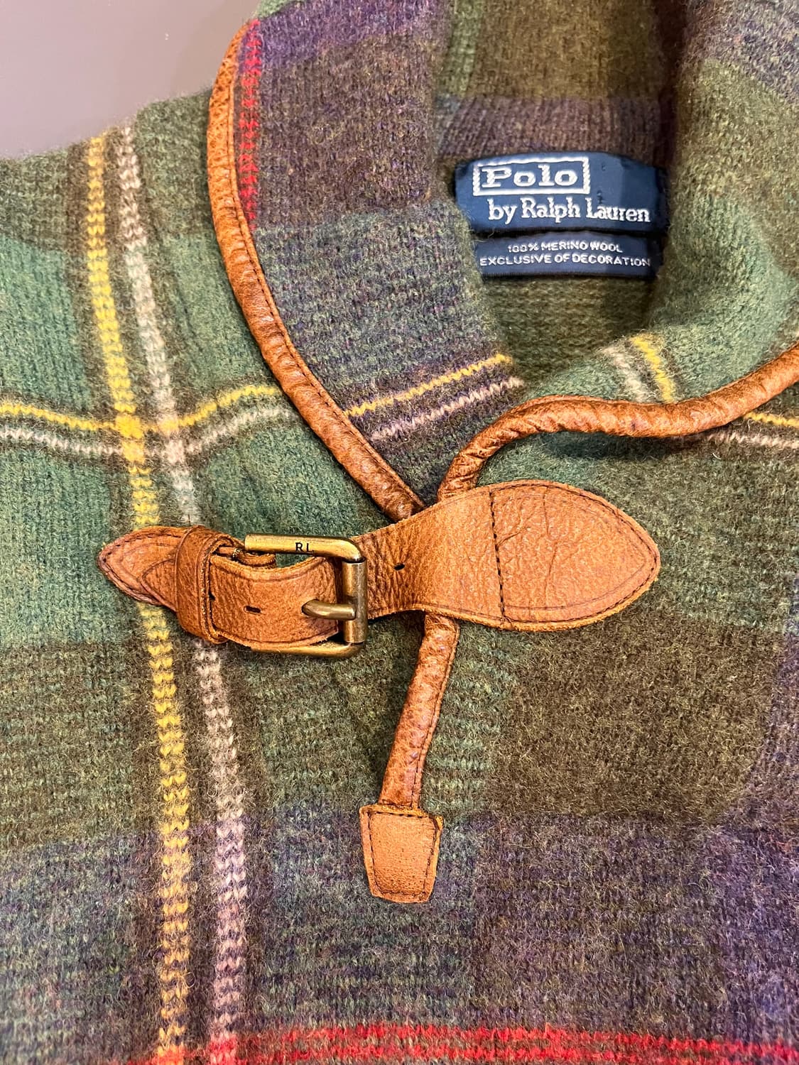 폴로 랄프로렌 메리노울 체크 니트 상품이미지5