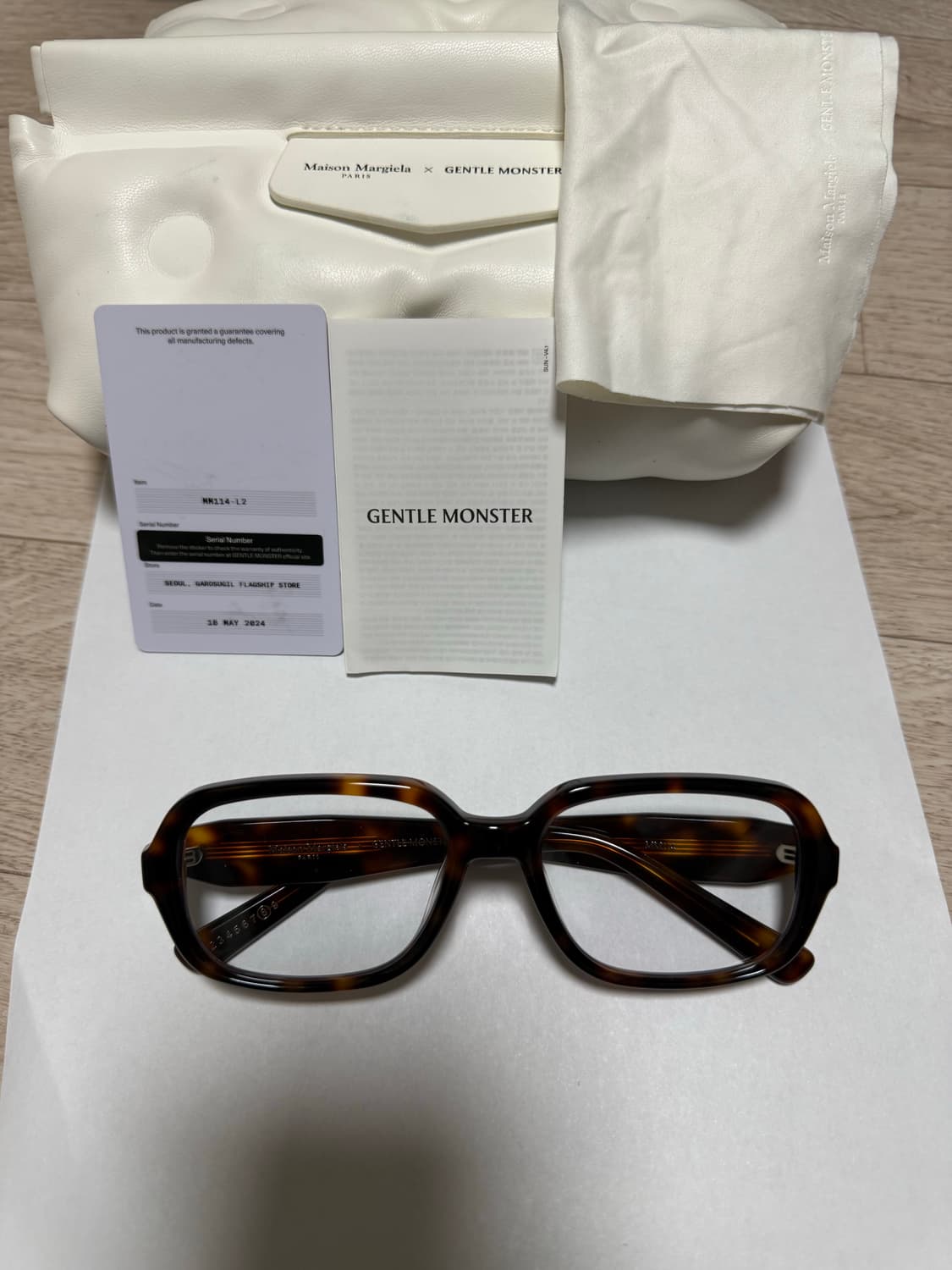 젠틀몬스터x메종마르지엘라 MM114 L2 팝니다. 상품이미지1