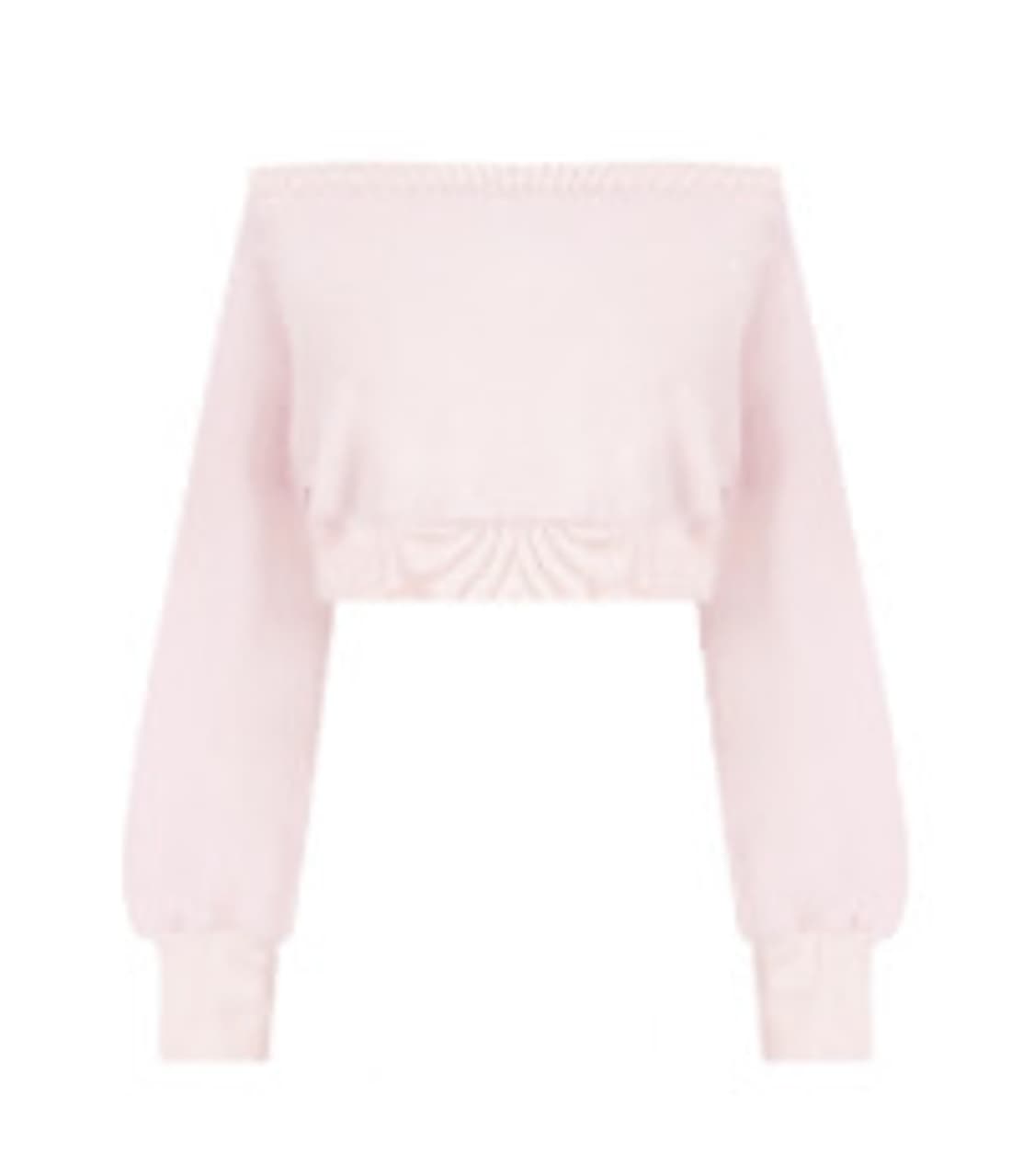 클리시어 아이스크림 스웻 니트 핑크 크롭 상품이미지1