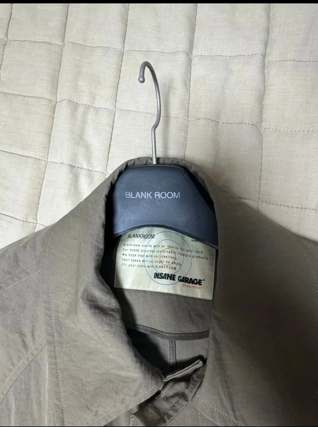 블랭크룸 인세인개러지 협업 발마칸코트 판매합니다 상품이미지2
