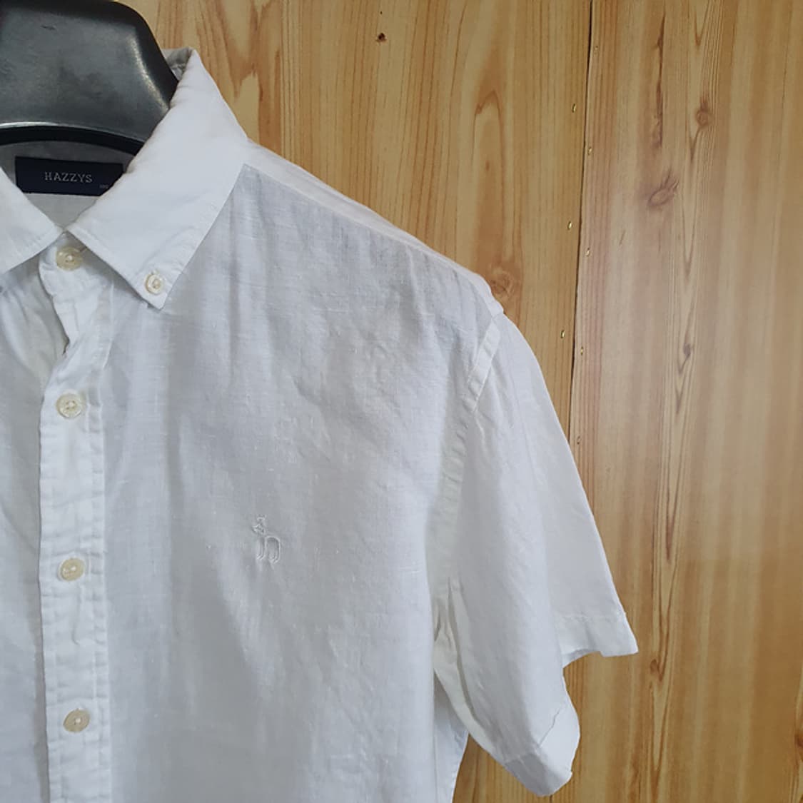 헤지스 린넨 반팔 셔츠 100 상품이미지2