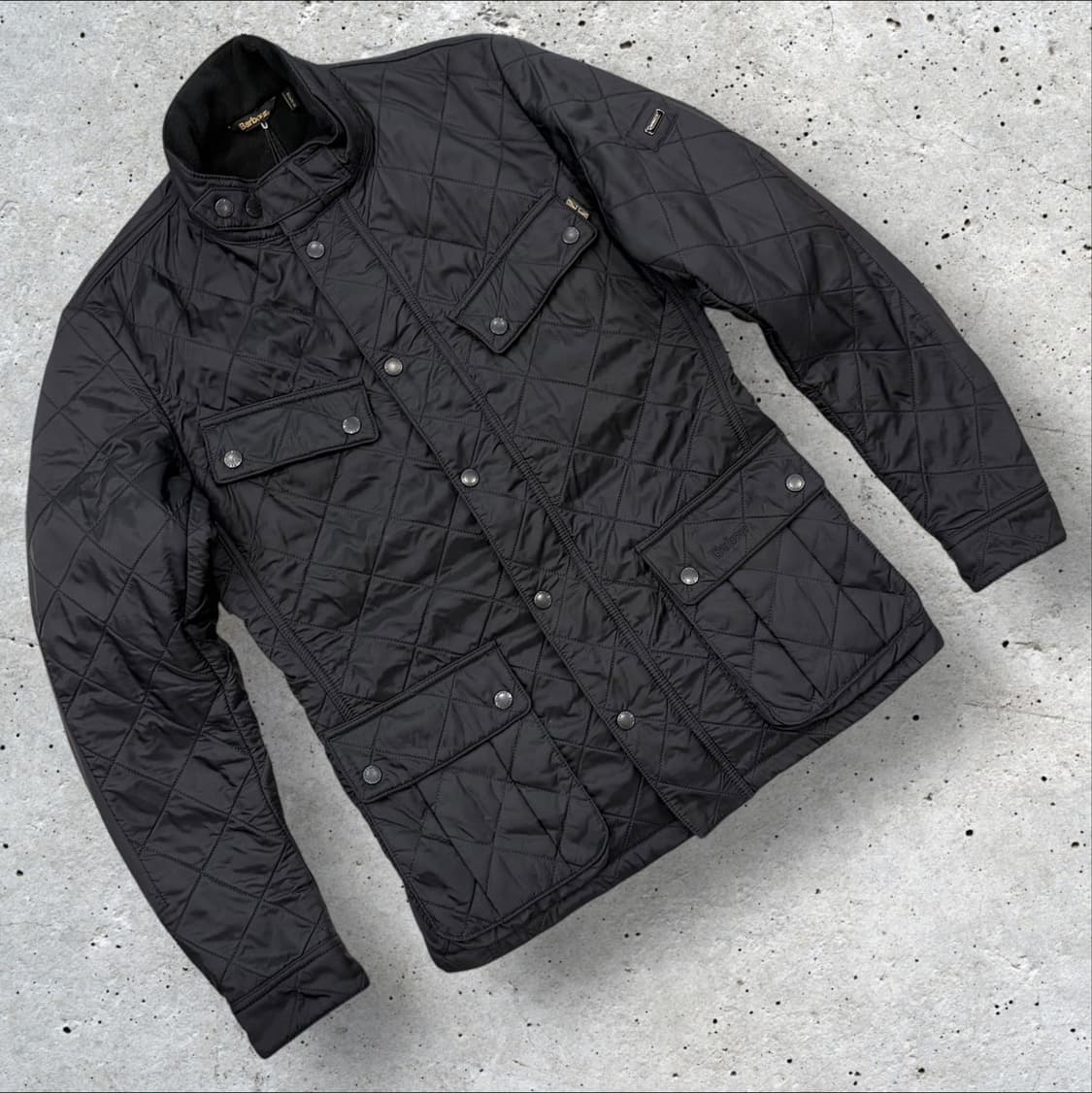 [S] 바버 아리엘 폴라퀼트 블랙 퀼팅 자켓 B614 상품이미지1