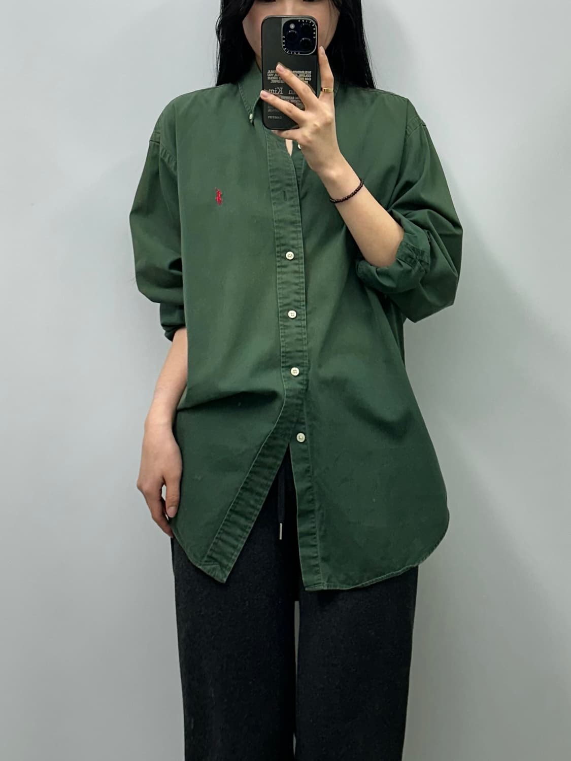 폴로 랄프로렌 딥그린 옥스포드 셔츠  상품이미지1