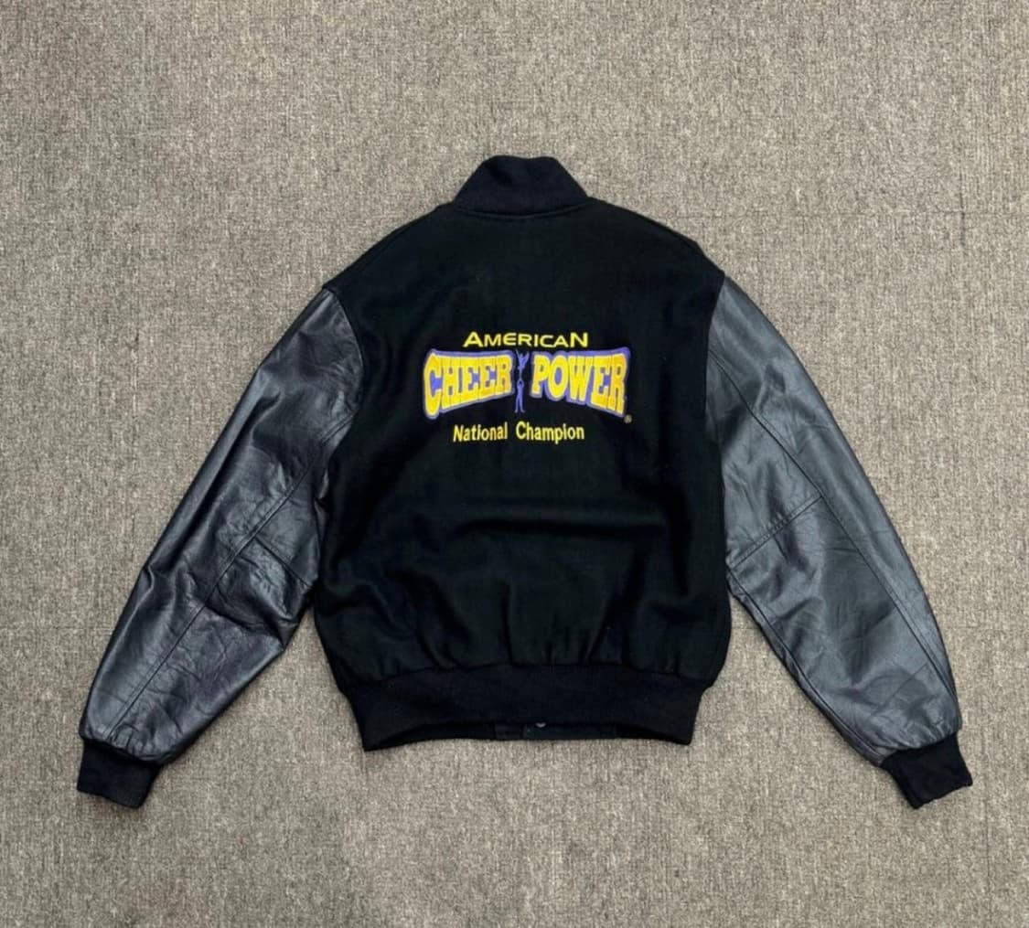 아메리칸 빈티지 크롭 가죽 점퍼 상품이미지2