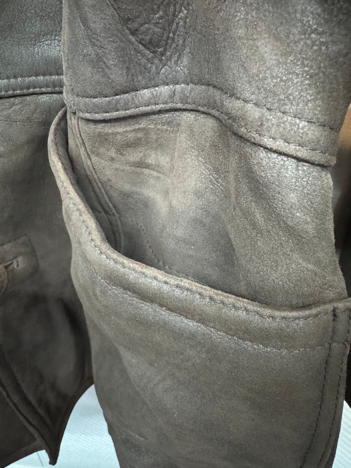 이태리 빨질레리 양가죽(안감양털) 무스탕 100(XL) 상품이미지3