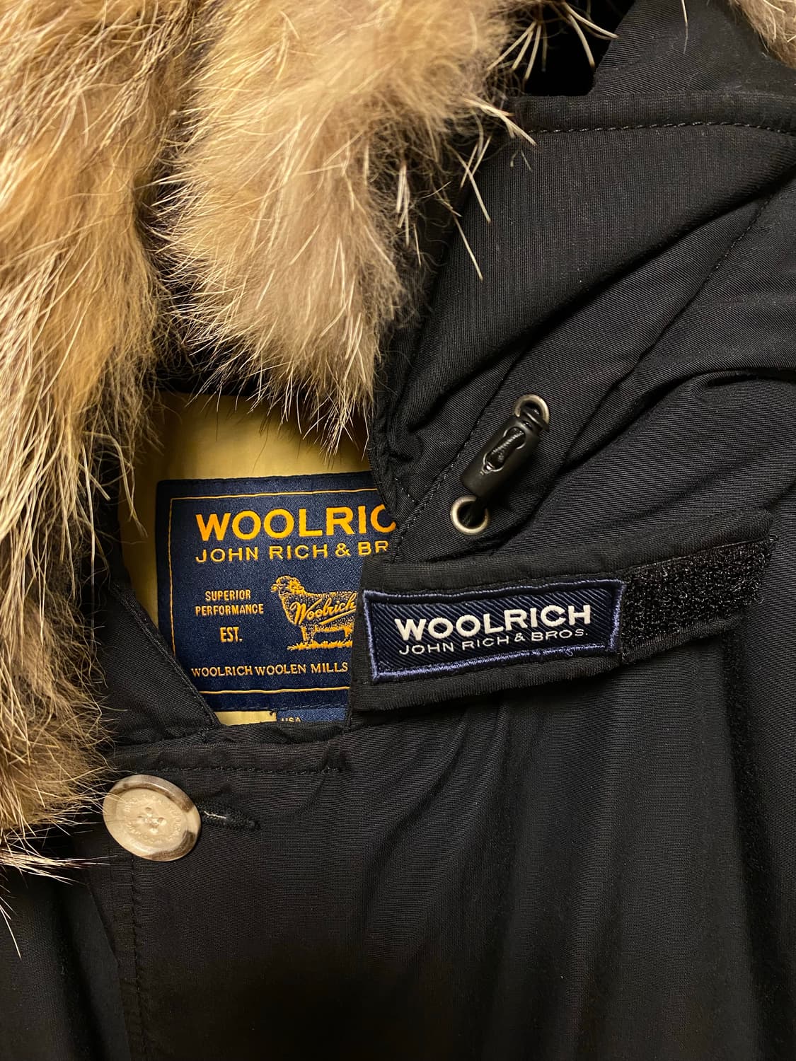 울리치 아크틱 파카 블랙 M (상태 좋음) 상품이미지3