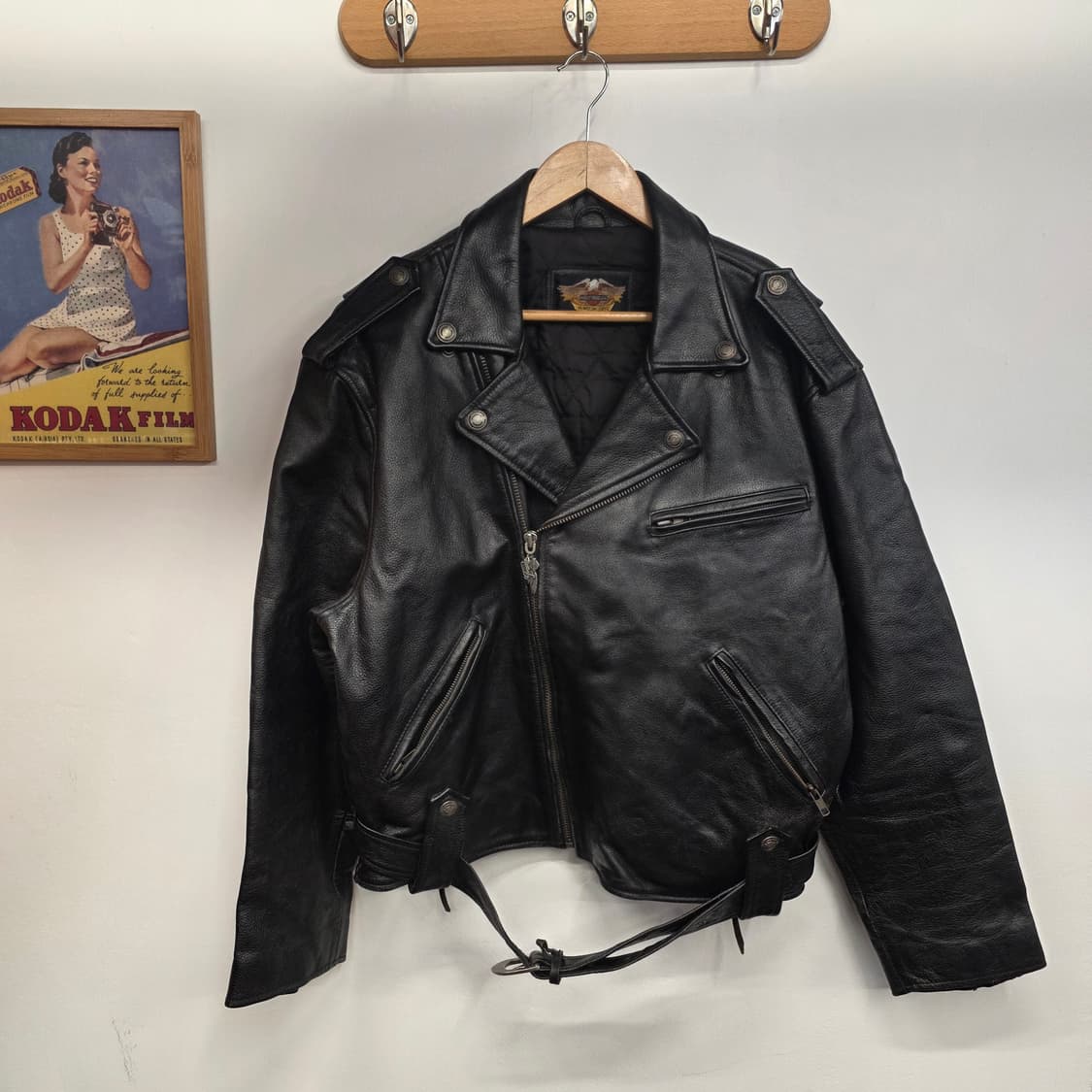 [XL]할리데이비슨 가죽 라이더 자켓 상품이미지1