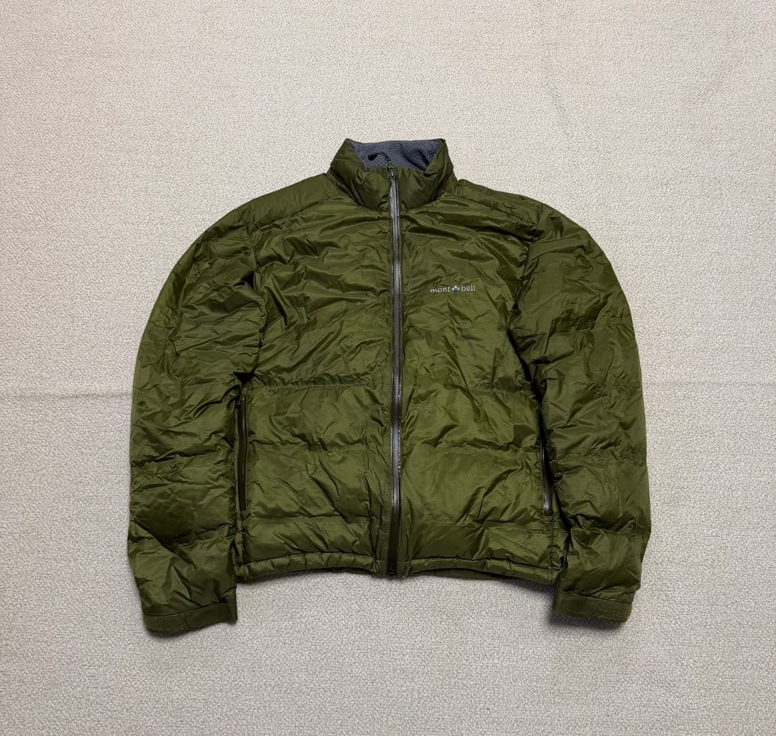 몽벨 재팬 알파인 카키 다운 패딩 자켓 상품이미지1