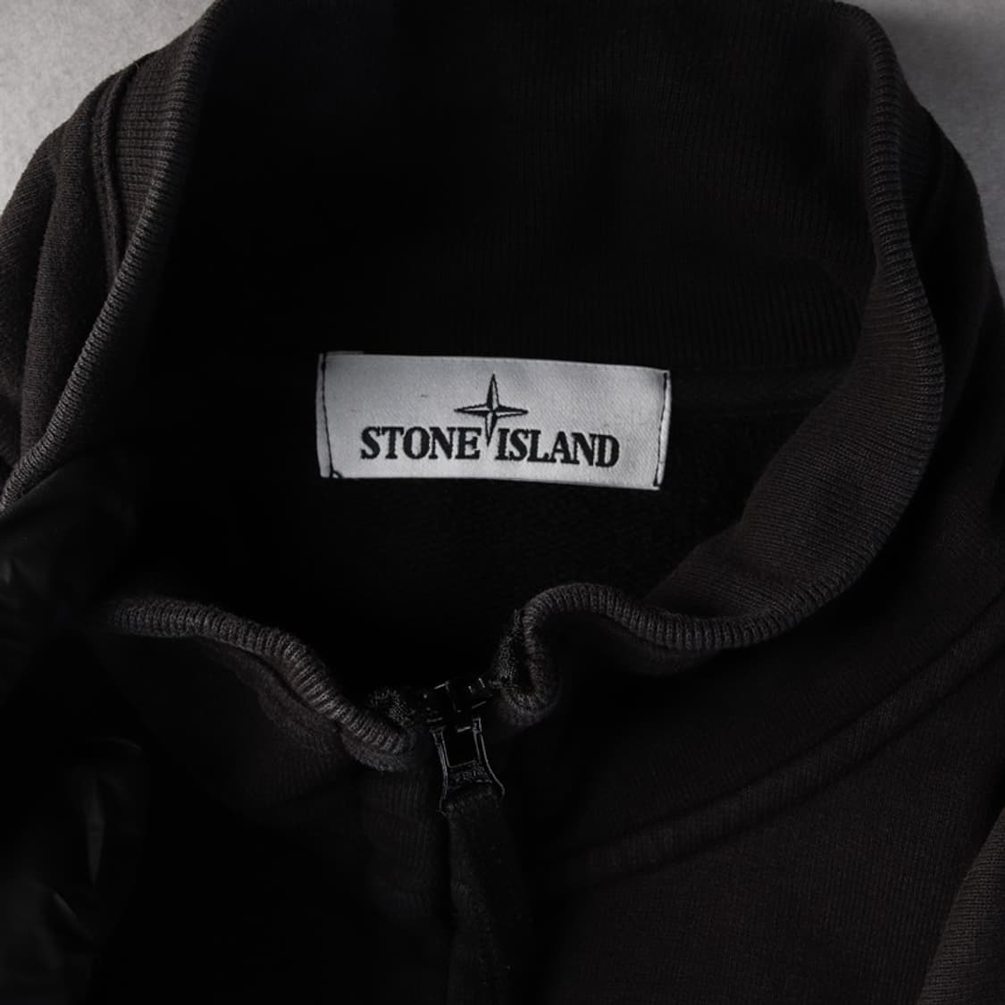 스톤아일랜드 블랙 집업 스웻 자켓 XL 상품이미지5