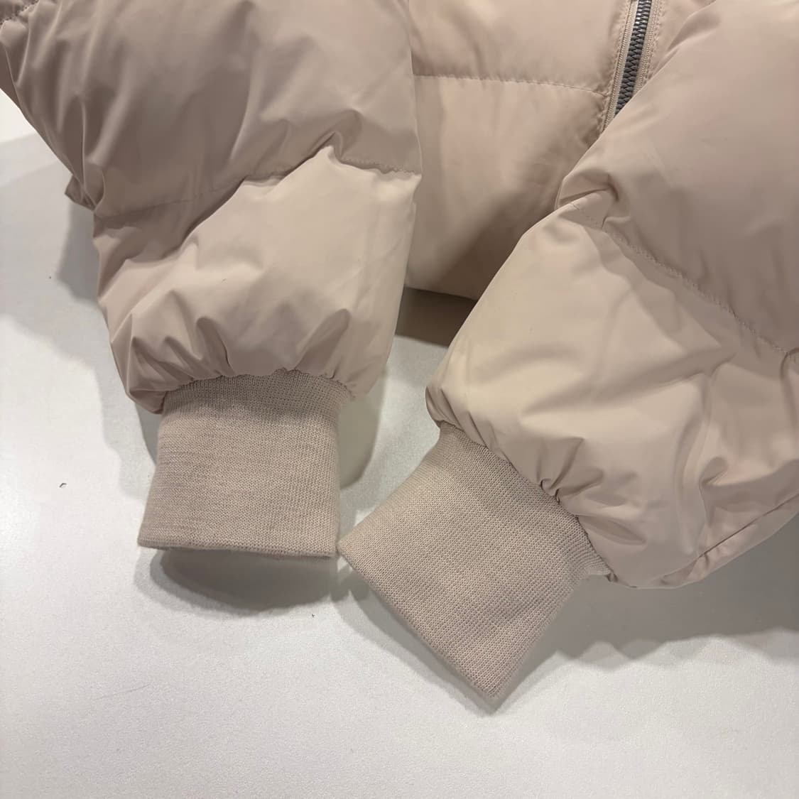 [S] 노스페이스 화이트라벨 번터드 온볼 봄버 패딩 아이보리 C955 상품이미지6