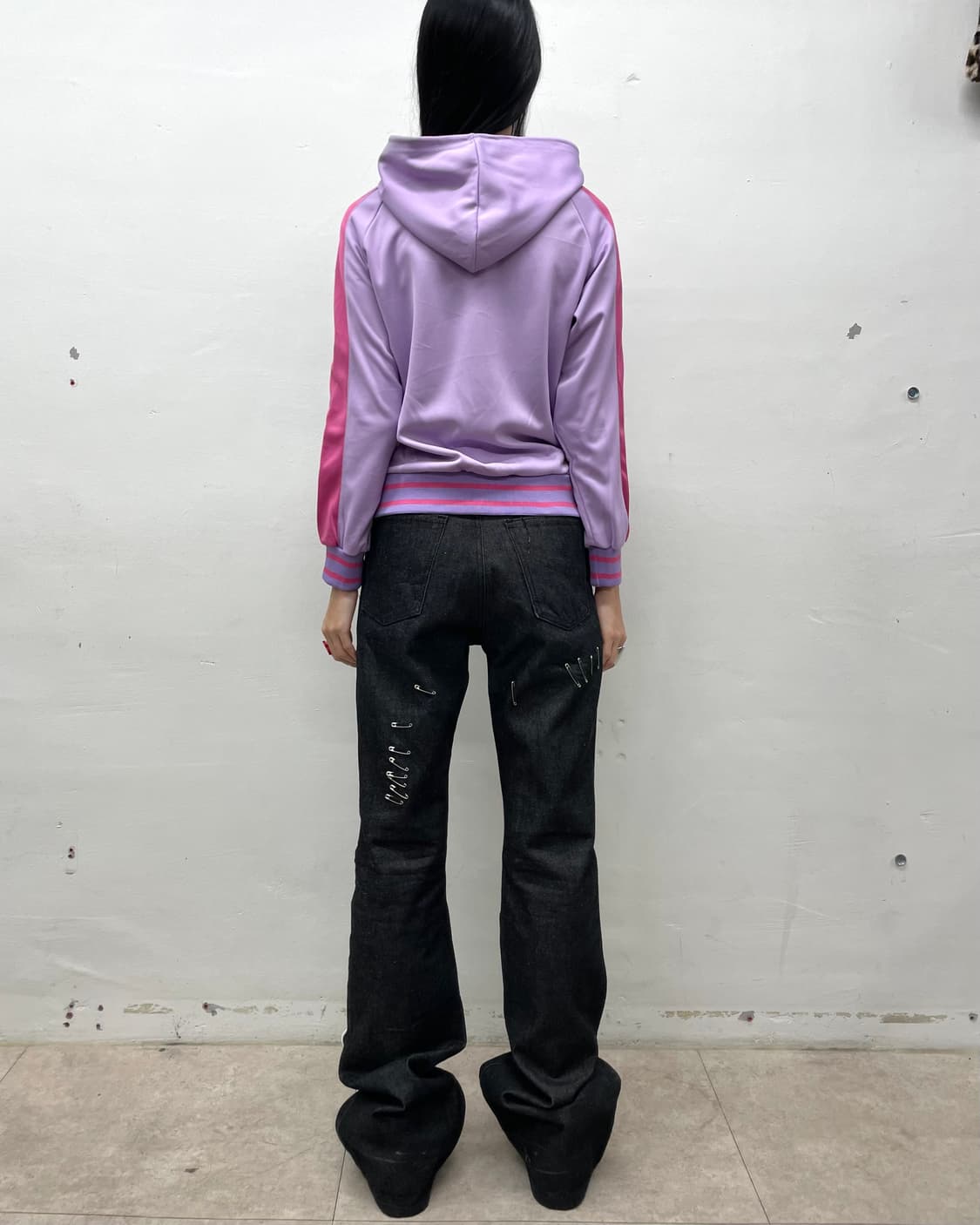 Devil Girl Purple Hoodie Zip-Up 상품이미지5