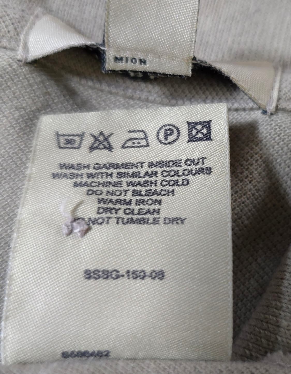 버버리 정품 빅기시자수 슬림핏 반팔 폴로 티셔츠 카라티 남성 95 100 상품이미지9