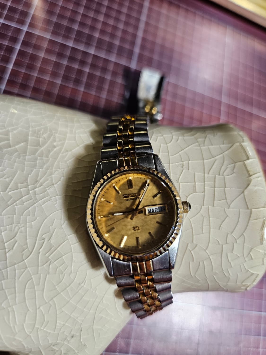 세이코 여성용 sq 슈퍼쿼츠 콤비  롤렉스오이스터 콤비 오마주 상품이미지3