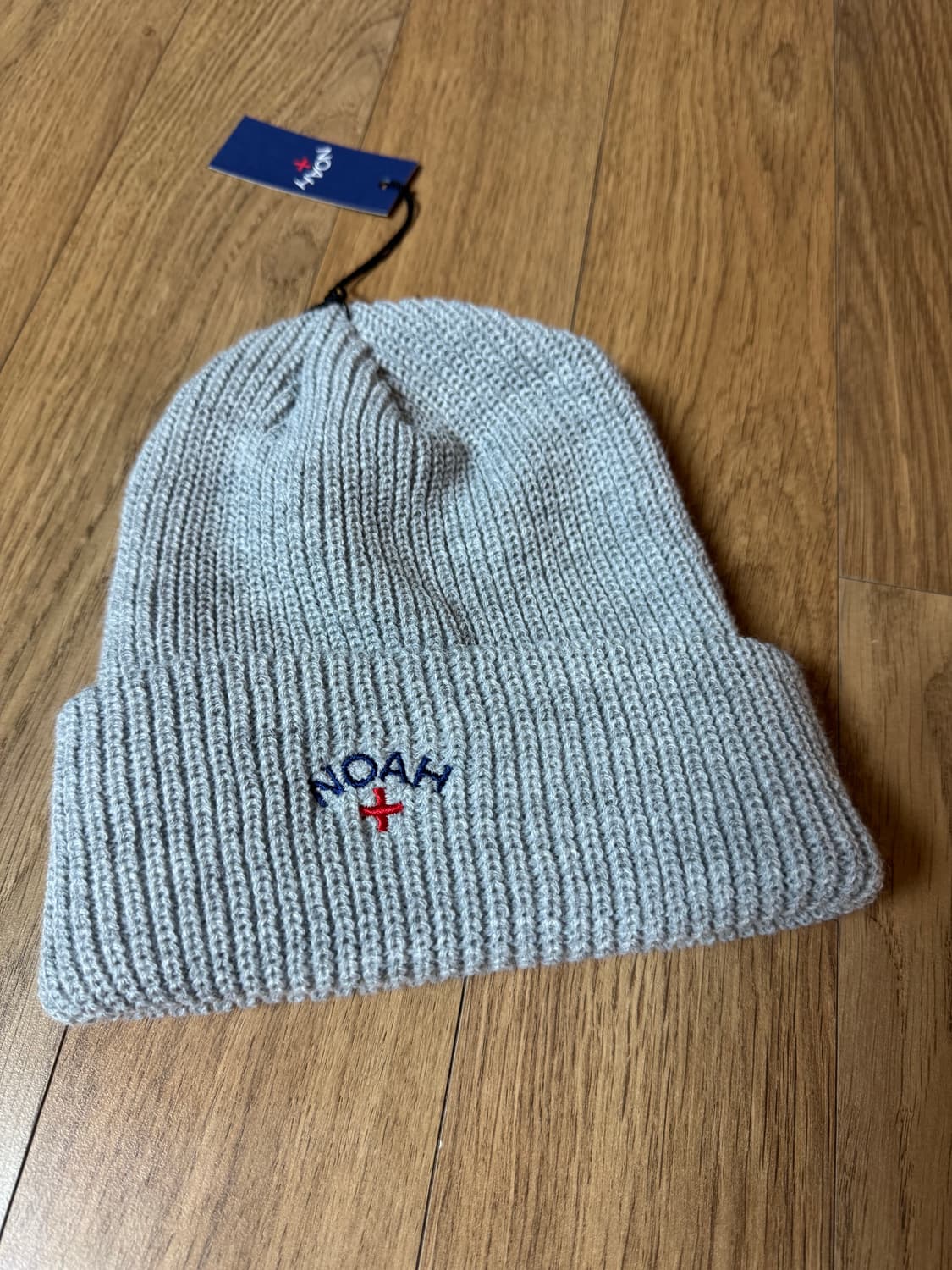 [NOAH] (새상품) 노아 로고 자수 비니 회색 상품이미지1