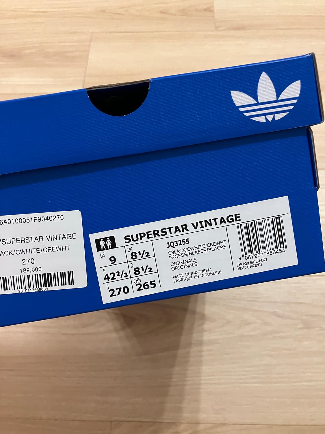 아디다스 슈퍼스타 빈티지 코어 블랙 270 상품이미지7