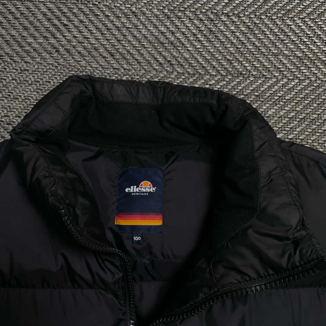 엘레쎄 USA 오리지날 로고 다운 푸퍼 패딩 블랙o 5240 상품이미지5