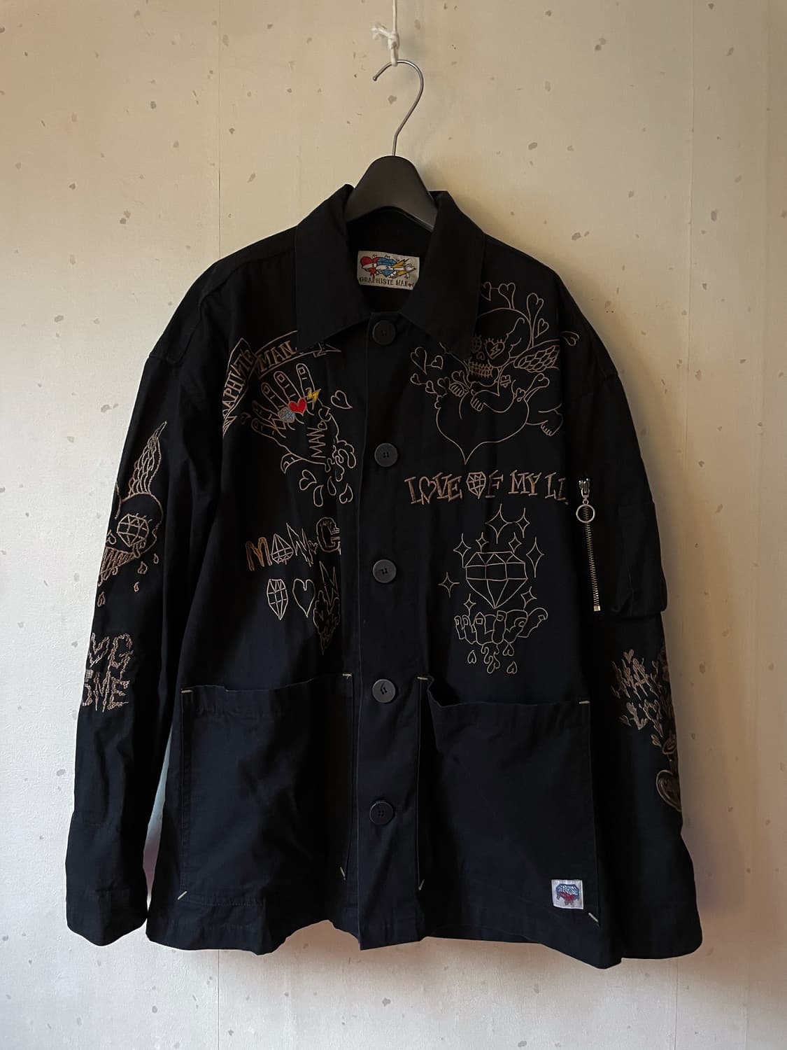 Graphiste Man G 자수 블랙 자켓 상품이미지3