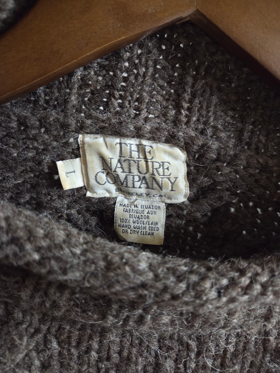 빈티지 롤넥 피셔맨 울 니트 XL 상품이미지3