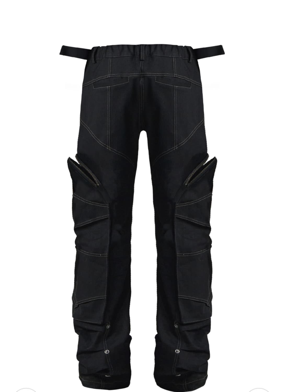 키묘 아크라인 윙 포켓 팬츠 블랙 데님 상품이미지2