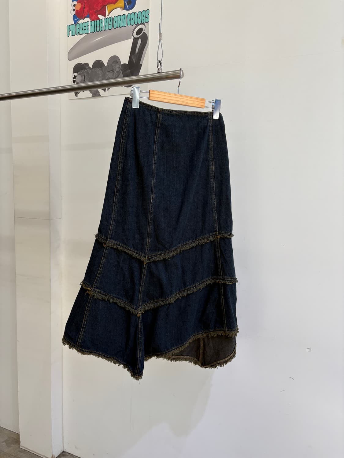 ATTENTION MESSAGE 데님스커트 상품이미지5