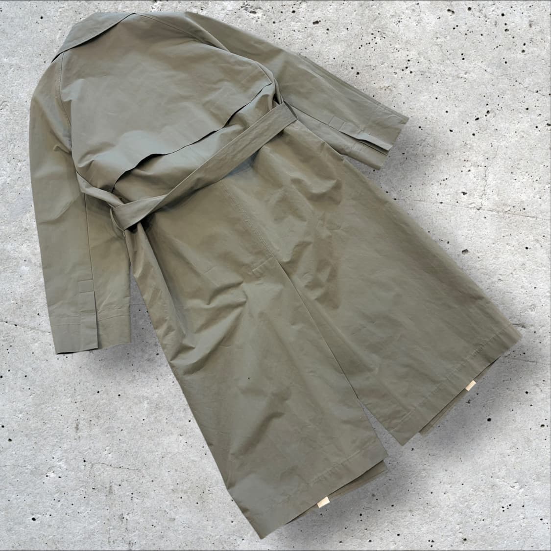 [160] 더캐시미어 나일론 카키색 롱 트렌치 코트 C761 상품이미지2
