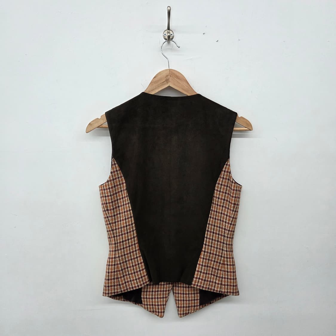 에스카다 체크 패턴 조끼 여성 S 상품이미지3
