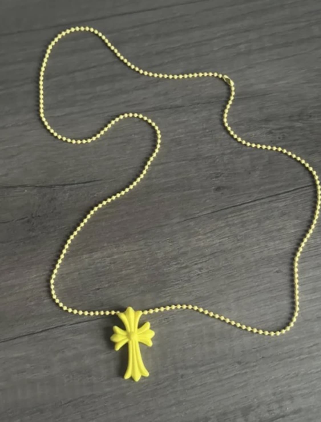 [정품특가] 크롬하츠 옐로우 크로스 펜던트 볼체인 네크리스  상품이미지2