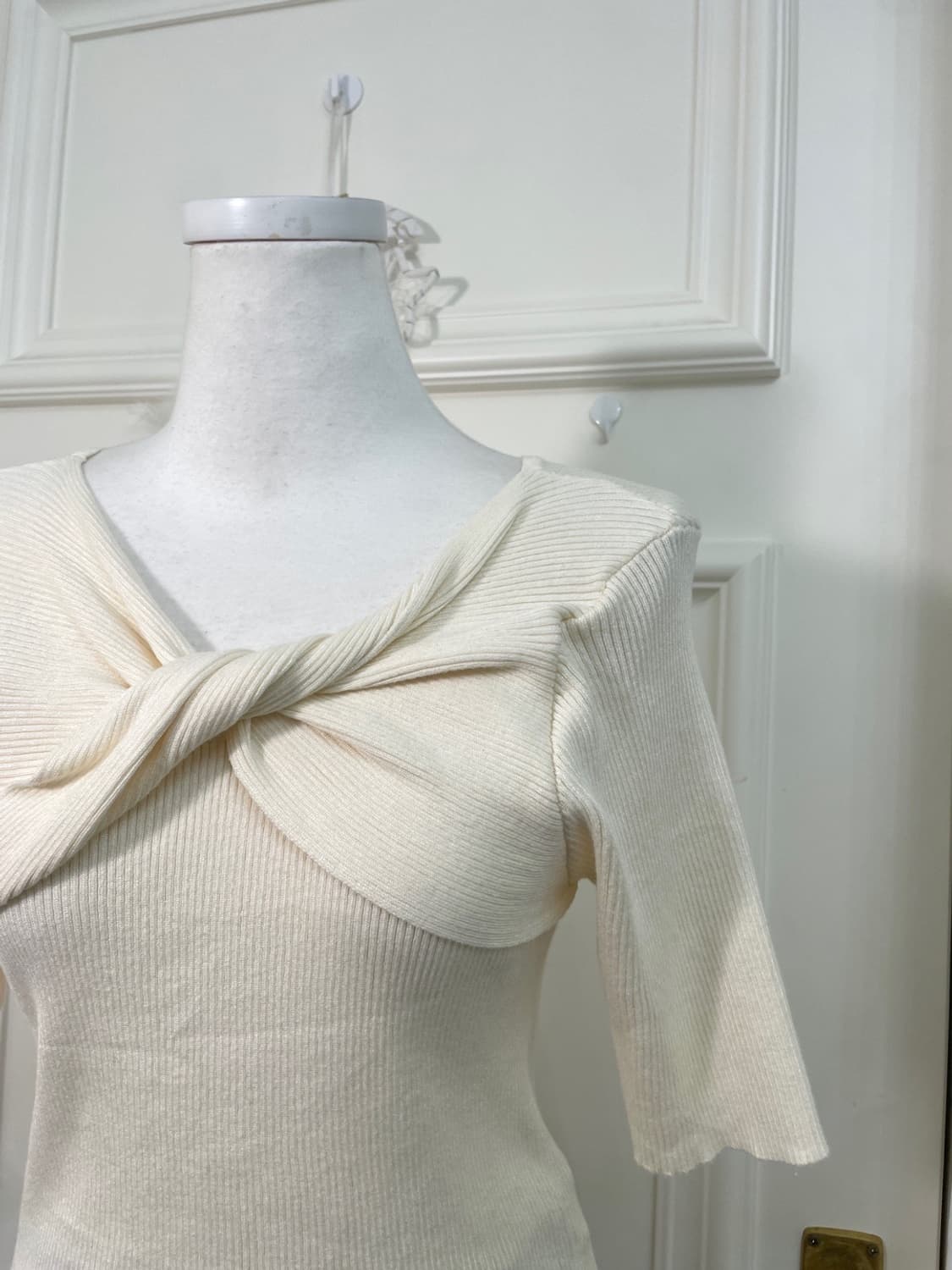 INGNI bow point half knit top(size-M) 상품이미지7