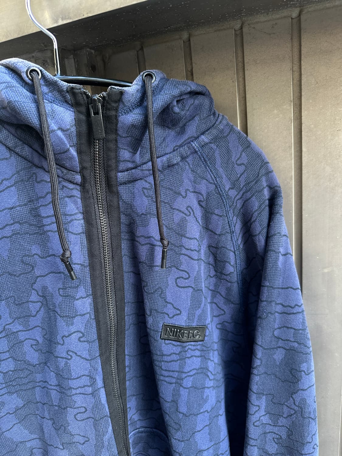 00s NIKE FC y2k grunge pattern hood 상품이미지3