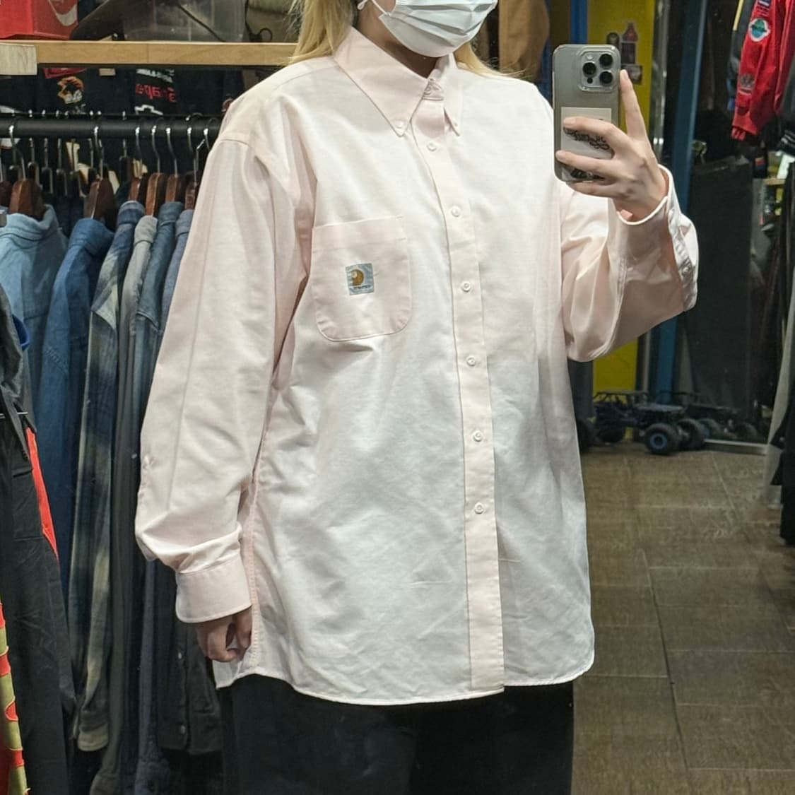 [HI] 칼하트 긴팔셔츠 핑크  상품이미지3