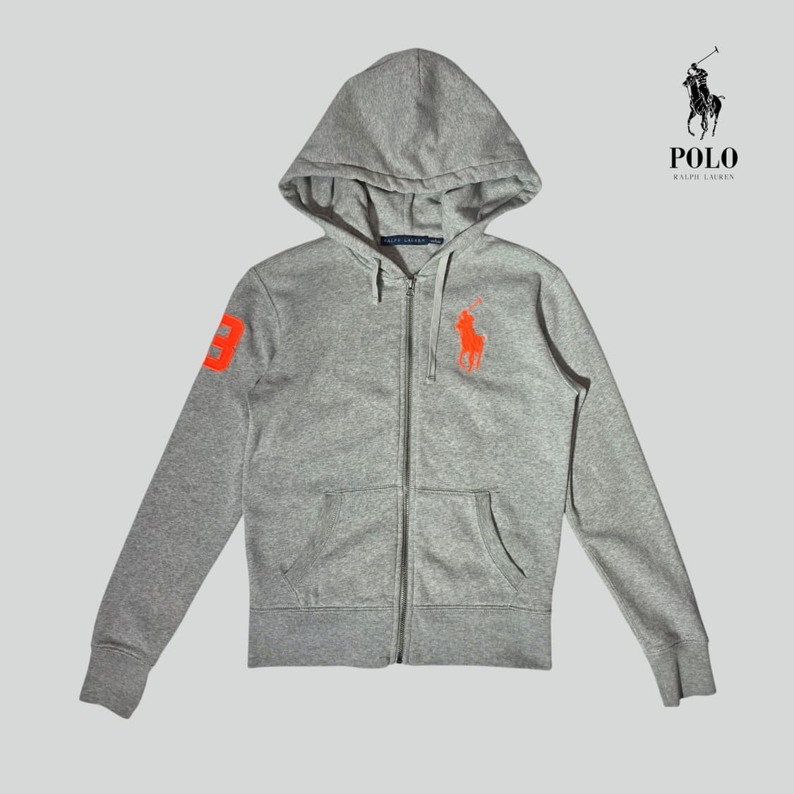 [S]폴로 랄프로렌 빅포니 후드집업 그레이 상품이미지1