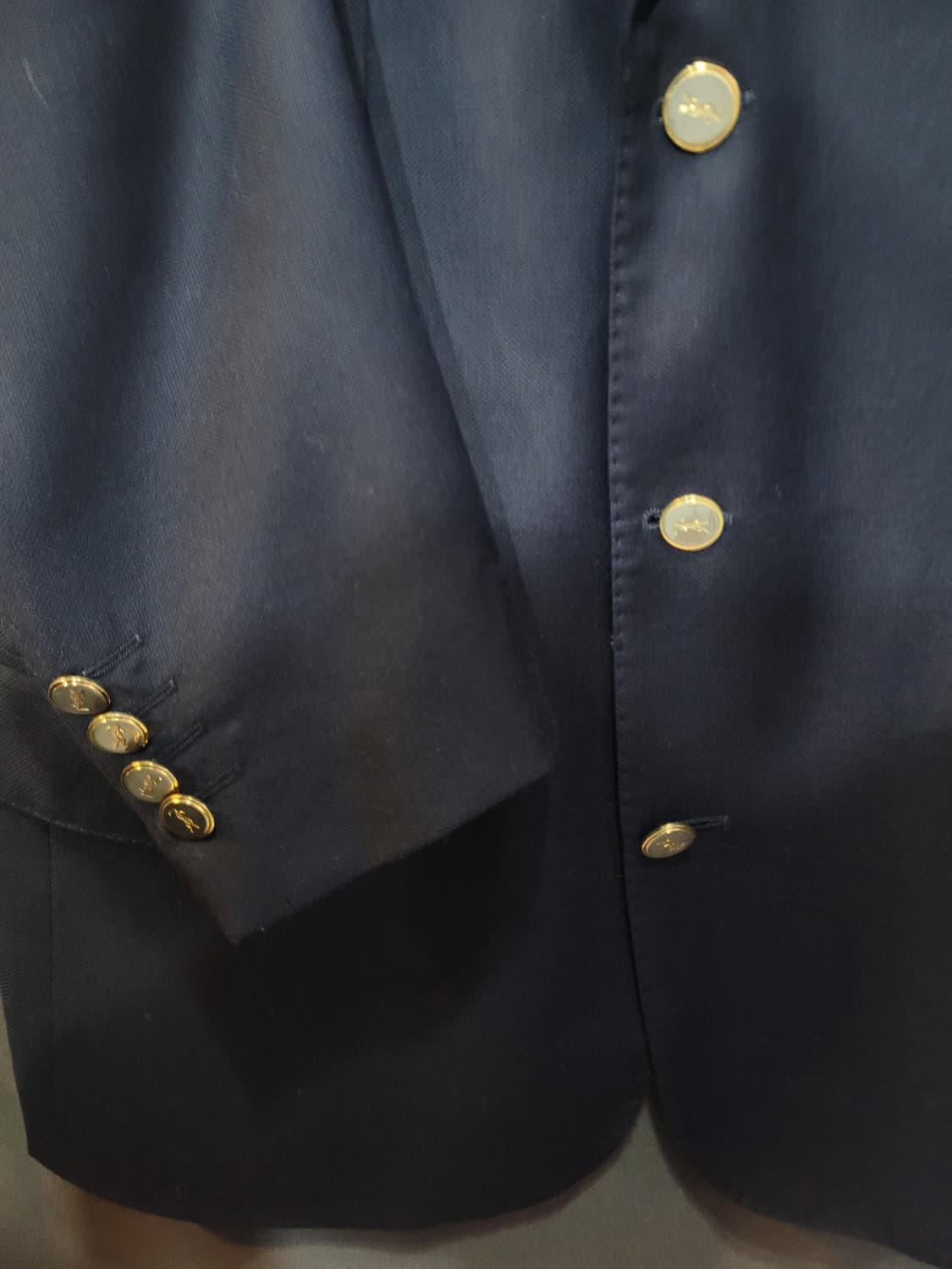 입생로랑 빈티지 금장버튼 YSL 각인 블레이저 자켓  상품이미지2